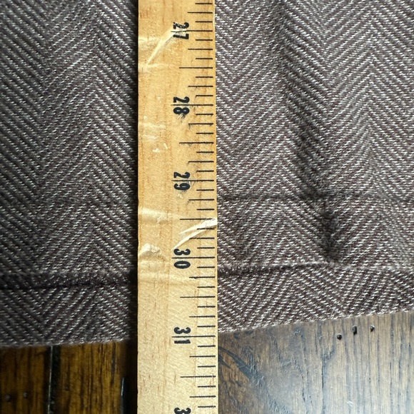 L.L. Bean Taupe Herringbone‎ Casual Shirt - Picture 4 of 5